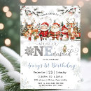 Search for christmas 1st birthday invitations Winter onederland