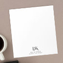 Search for monogram notepads Elegant