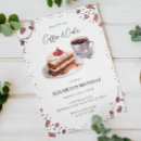 Search for coffee birthday invitations Watercolor