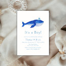 Search for baby boy shower invitations Whale