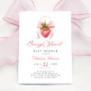 Search for strawberry baby shower invitations Coquette