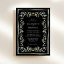 Search for black and sage wedding invitations Floral