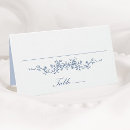 Search for dusty blue place cards Chinoiserie