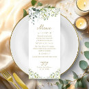 Search for watercolor wedding menus Green