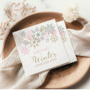 Search for winter wonderland napkins Snowflake