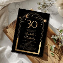 Search for black and gold 30th birthday invitations Thirtieth birthday party