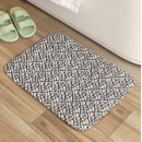 Search for curved bath mats Black and white