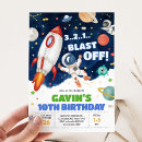 Search for space birthday invitations Galaxy