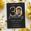 Search for black and gold 30th birthday invitations Adult birthday party