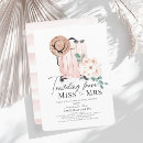 Search for traveling from miss to mrs invitations Floral