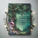 Search for enchanted garden baby shower invitations Mushroom
