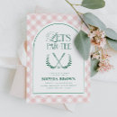 Search for pink and green birthday invitations Modern