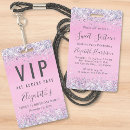 Search for vip pass invitations Glitter
