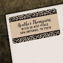 Search for leopard print return address labels Modern
