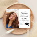 Search for graduation save the dates Black and white