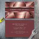 Search for rose gold metal business cards Metallic