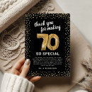 Search for 70th birthday thank you cards Elegant
