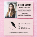 Search for loan signing agent business cards Blush pink