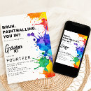 Search for paintball invitations Boys