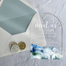 Search for wood arch wedding invitations Watercolor