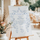 Search for boho baby shower welcome party signs Dusty blue