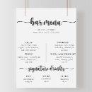 Search for drinks wedding menus Signature cocktails