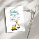 Search for construction baby shower invitations Modern