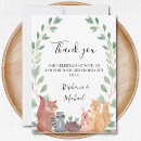 Search for woodland thank you cards Watercolor greenery