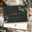 Search for thank you business holiday cards Gold