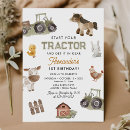 Search for tractor 1st birthday invitations Boy