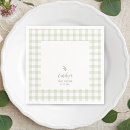Search for green and white checkered napkins Minimalist