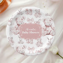 Search for pink toile plates Elegant