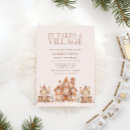 Search for holiday baby shower invitations It takes a village