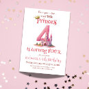 Search for 4th princess birthday invitations Royal celebration
