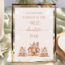 Search for hot chocolate bar signs Winter baby shower