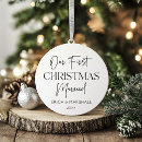 Search for black and white ornaments Our first christmas married