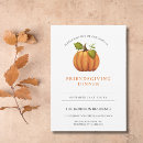 Search for potluck holiday invitations Burnt orange pumpkin