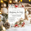 Search for tea holiday invitations Floral