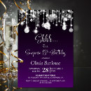 Search for purple 18th birthday invitations Modern