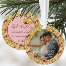 Search for acrylic ornaments First christmas married