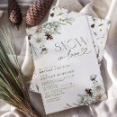 Search for winter bridal shower invitations Pine