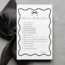Search for bachelorette question games Black and white