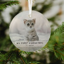 Search for kittens first ornaments My first christmas