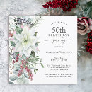 Search for elegant 50th birthday invitations Floral