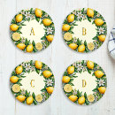 Search for lemon coasters Monogrammed