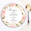 Search for blush pink wedding menus Roses