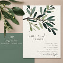 Search for olive tree wedding invitations Watercolor