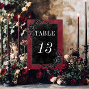 Search for halloween table cards Black roses