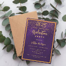 Search for purple and gold graduation invitations Graduate