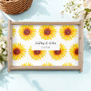 Search for sunflower serving trays Watercolor